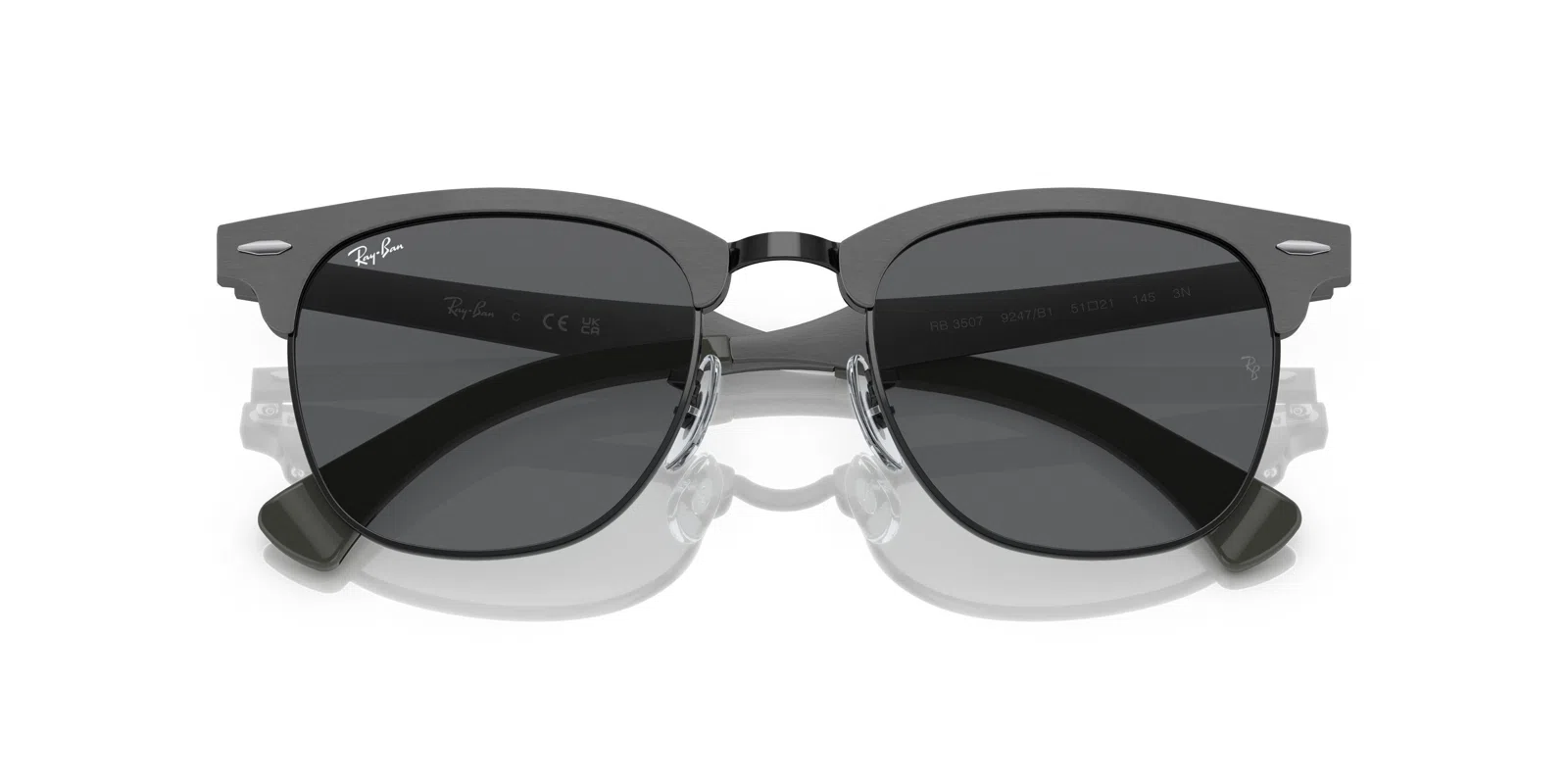 Ray-Ban Clubmaster Aluminum 3507 Sunglasses - view 22